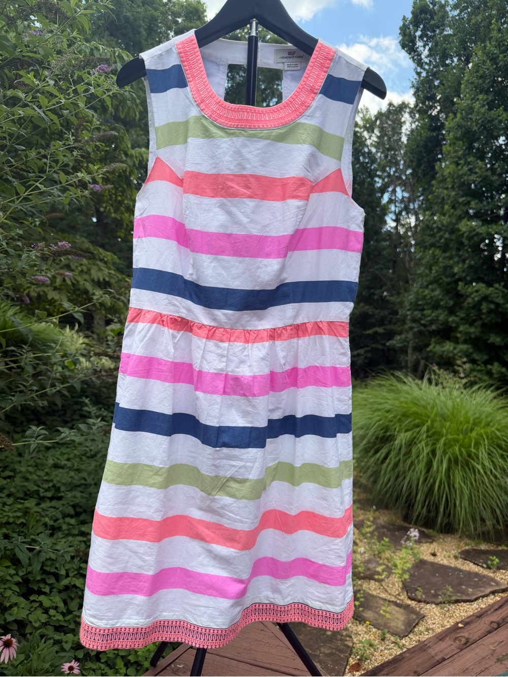 Vineyard Vines Striped Dress-Size 10 NWT